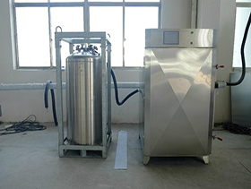 Sea cucumber liquid nitrogen quick freezer